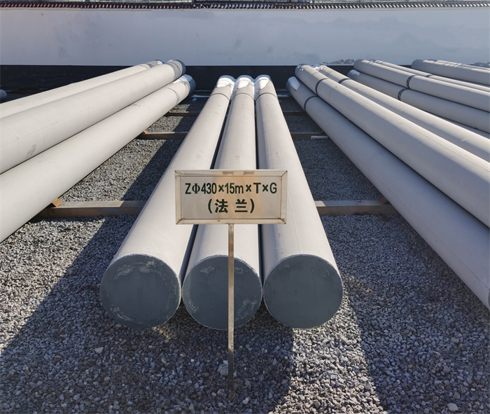 杂多430×15米×T×G法兰水泥杆
